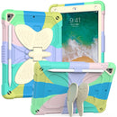 For iPad 9th 8th 7th Gen Protective Case with Butterfly Shape Holder & Pen Slot