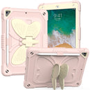 For iPad 9th 8th 7th Gen Protective Case with Butterfly Shape Holder & Pen Slot