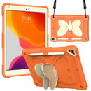 For iPad 9th 8th 7th Gen Protective Case with Butterfly Shape Holder & Pen Slot