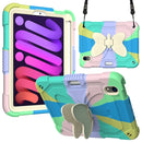 For iPad 9th 8th 7th Gen Protective Case with Butterfly Shape Holder & Pen Slot