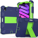 For iPad Mini 7 Shockproof Silicone + PC Protective Case with Holder & Pen Slot