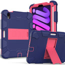 For iPad Mini 7 Shockproof Silicone + PC Protective Case with Holder & Pen Slot