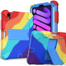 For iPad Mini 7 Shockproof Silicone + PC Protective Case with Holder & Pen Slot