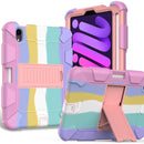 For iPad Mini 7 Shockproof Silicone + PC Protective Case with Holder & Pen Slot