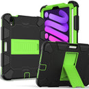 For iPad Mini 7 Shockproof Silicone + PC Protective Case with Holder & Pen Slot