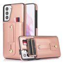 For Samsung Galaxy S20+ Wristband Kickstand Wallet Leather Phone Case