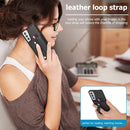 For Samsung Galaxy S20+ Wristband Kickstand Wallet Leather Phone Case