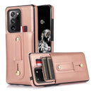 For Samsung Galaxy S20+ Wristband Kickstand Wallet Leather Phone Case