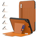 For iPad 9.7 5th 6th Air 2 PC Protective Leather Case with Card Slots & Pen Slot