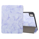 For iPad 11th Gen 2025 (A16)  Marble Texture Protective Tablet Case with Pen Slot