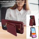 For iPhone 13 Pro Crossbody Lanyard Zipper Wallet Leather Phone Case