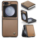 For Samsung Galaxy Z Flip 5 Caseme Litchi Texture RFID Anti-theft Leather Phone Case