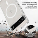 For Google Pixel 6a MagSafe Clear Acrylic PC Hybrid TPU Phone Case