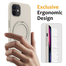 For iPhone 11 Liquid Silicone MagSafe Magnetic Phone Case with Ring Holder