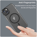 For iPhone 14 MagSafe Frosted Translucent TPU + PC Full Coverage Phone Case