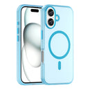 For iPhone 14 MagSafe Frosted Translucent TPU + PC Full Coverage Phone Case