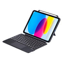 iPad 11th Gen Magic Folio Ultra-thin RGB Backlight Touchpad BT Keyboard Leather Case