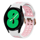 For Samsung Galaxy Watch 4 44mm 20mm Two-Colour Silicone Watch Band
