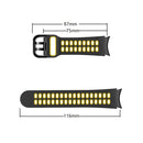 For Samsung Galaxy Watch 4 44mm 20mm Two-Colour Silicone Watch Band