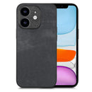 For iPhone 13 Pro Vintage Leather PC Back Cover Phone Case
