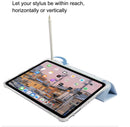 For iPad 7th Gen 10.2 inch 2017 Smart Leather Clear Folding Stand Case Cover