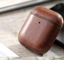 Shockproof Tough Slim Leather Cover For AirPods 1/2 Earphone Charging Case