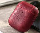 Shockproof Tough Slim Leather Cover For AirPods 1/2 Earphone Charging Case