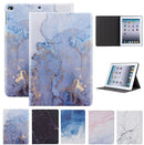 For iPad 5th 6th Gen Marble Leather Smart Case Cover