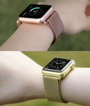 Milanese Magnetic Stainless Steel Band For Apple Watch Series 8 7 SE 6 5 4 3 2