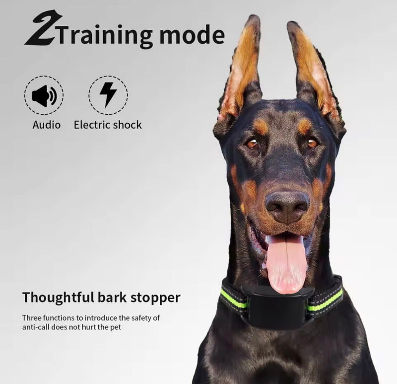 Dog Collar Anti Bark Pet Electric Training Collar Auto Stop Barking Obedience