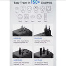 Fast 5A Universal International Travel Plug 3 USB Power Adapter Type C Worldwide