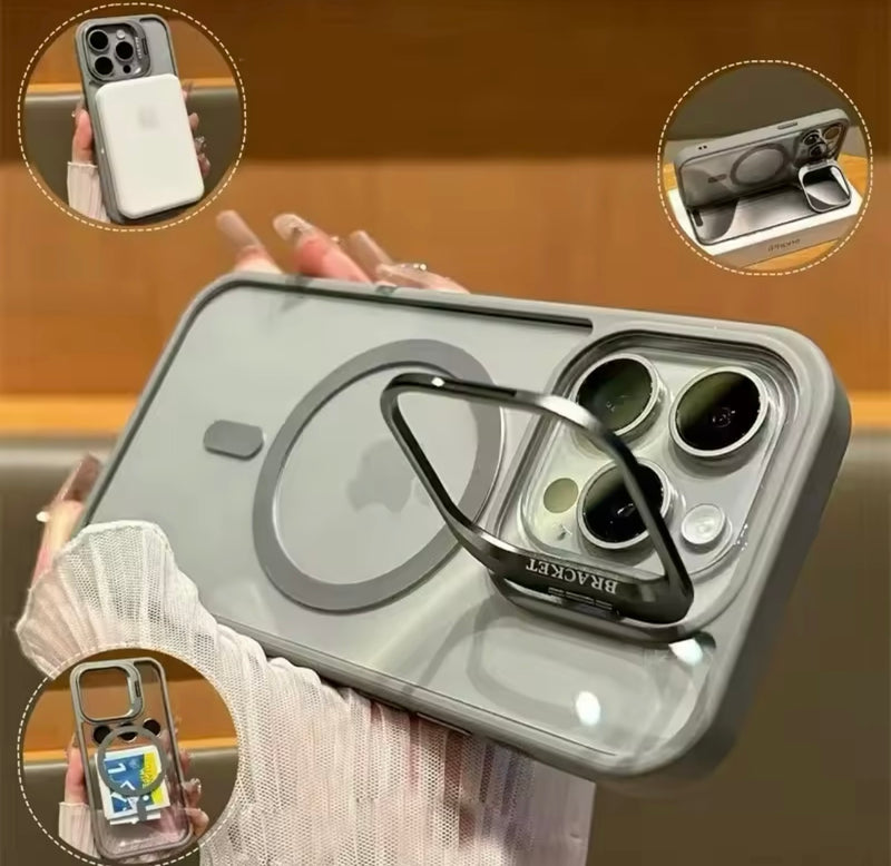 For iPhone 14 Pro Shockproof MagSafe Phone Case with Lens protector