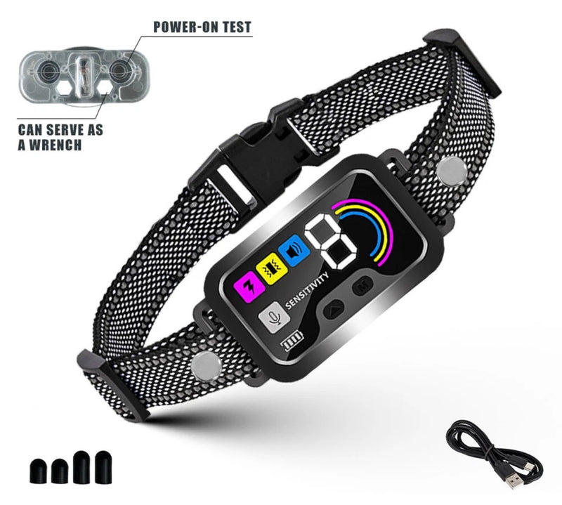 Anti Bark Dog Collar Auto Stop Barking Training Collar Obedience Rechargeable