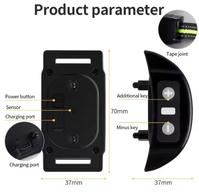 Dog Collar Anti Bark Pet Electric Training Collar Auto Stop Barking Obedience