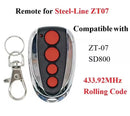 Compatible Steel-Line ZT-07 433.92Mhz Garage Door Remote SD800 Opener