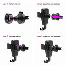 Car Air Outlet Bracket Wireless Charger Qi Standard Wireless Charger