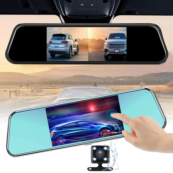 K5 5.5 inch Car Streaming Media Double Recording Starlight Night Vision Driving Recorder, 5.5 inch Double Recording