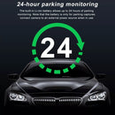 Front and Rear Dual Camera HD InfraredNight Vision Car Dash Cam Driving Recorder, Front and Rear