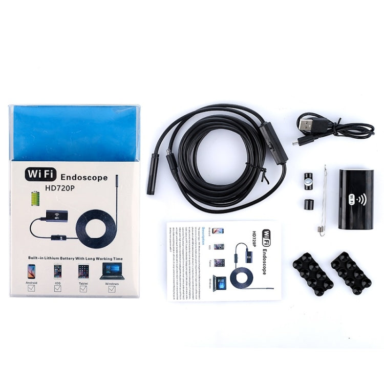F99 HD Mobile Phone Endoscope, 8mm Waterproof Pipe Endoscope, Wifi Version, Flexible Cord, Length: 2m, Length: 2m