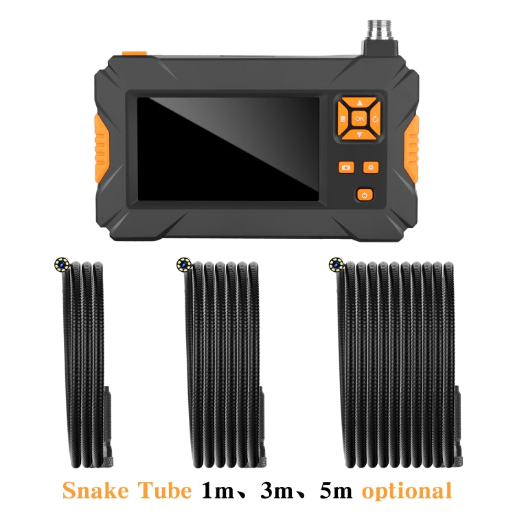 P30 8mm IP67 Waterproof 4.3 inch HD Portable Endoscope Snake Tube Industrial Endoscope, Cable Length: 3m, 3m