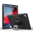 For iPad mini 3 2 1 360 Degree Rotation PC+TPU Protective Cover with Holder & Hand Strap