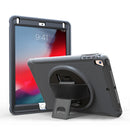 For iPad mini 3 2 1 360 Degree Rotation PC+TPU Protective Cover with Holder & Hand Strap