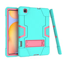 For Samsung Galaxy Tab S6 Lite P610 Shockproof Silicon + PC Protective Case with Holder