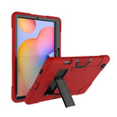 For Samsung Galaxy Tab S6 Lite P610 Shockproof Silicon + PC Protective Case with Holder