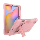 For Samsung Galaxy Tab S6 Lite P610 Shockproof Silicon + PC Protective Case with Holder