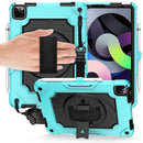 iPad 9th 8th 7th Gen iPad Pro 10.5'' 11'' 360 Degree Rotation Shockproof Case with Strap