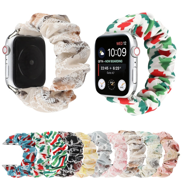 For Apple Watch Series 1-10 Scrunchie Replacement Strap Watchband