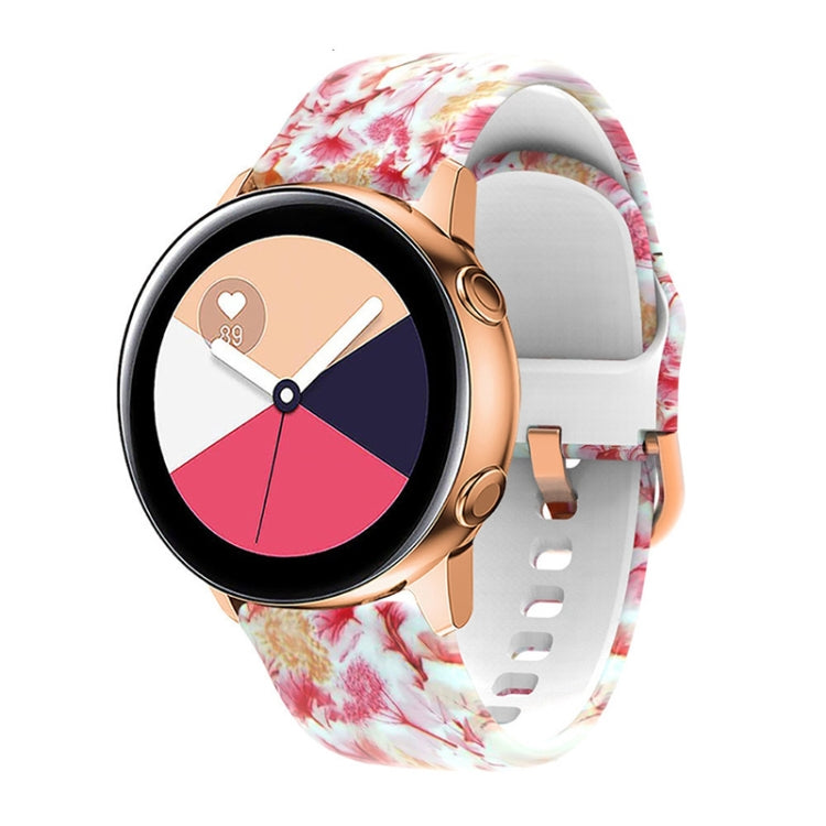 For Samsung Galaxy Watch 7/6/5/4 20mm Silicone Printed Replacement Strap Watchband