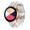 For Samsung Galaxy Watch 7/6/5/4 20mm Silicone Printed Replacement Strap Watchband