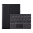 For iPad 9th 8th 7th Gen Air 3 Detachable Round Keycap Bluetooth Keyboard Leather Case with Touch Control & Pen Slot & Stand